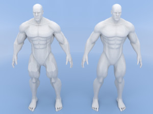male base mesh Modelo 3D