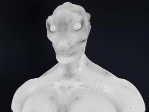 alien bust 3D Model