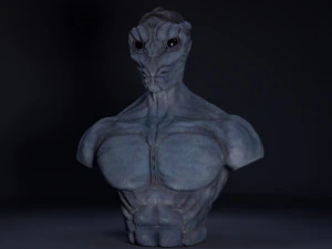 alien bust 3D Model