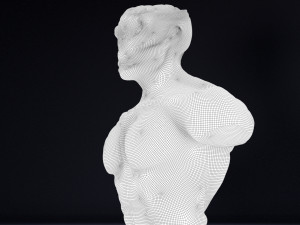 alien bust Model 3D