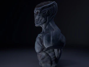 alien bust 3D Model