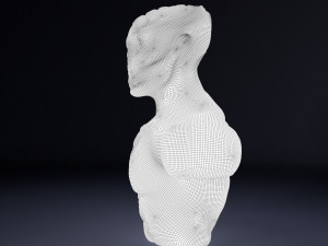 alien bust Model 3D