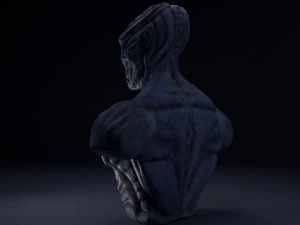 alien bust 3D Model