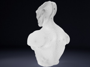 alien bust Model 3D