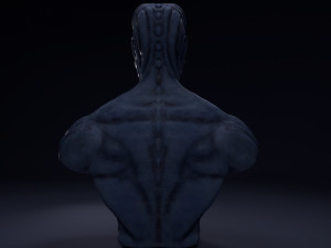 alien bust Model 3D