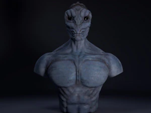 alien bust 3D Model