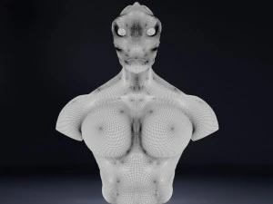 alien bust 3D Model
