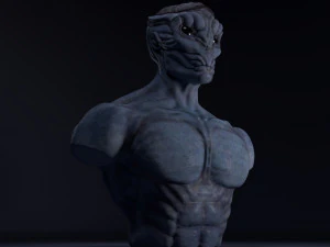 alien bust 3D Model