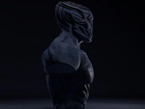 alien bust 3D Model