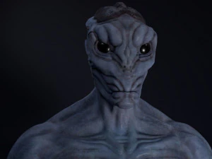 alien bust 3D Model