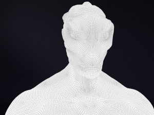 alien bust Model 3D