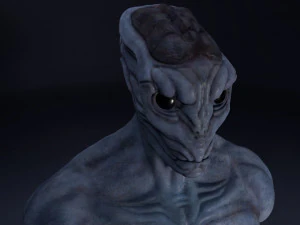 alien bust 3D Model