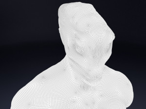 alien bust Model 3D