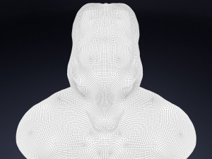 alien bust Model 3D