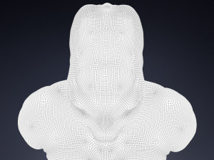 alien bust Model 3D