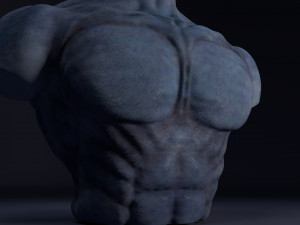 alien bust Model 3D