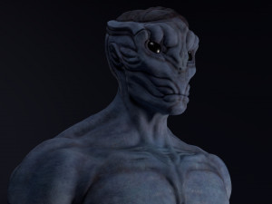 alien bust 3D Model