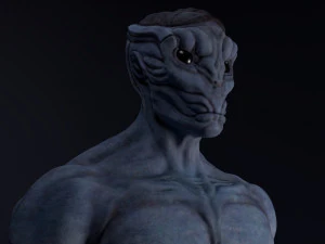 Alien-B&uuml;ste 3D Modell