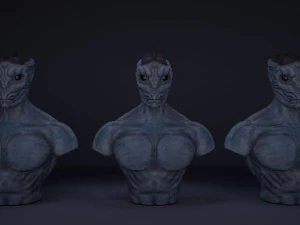 alien bust 3D Model