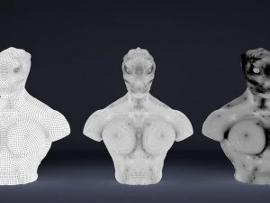 alien bust 3D Model