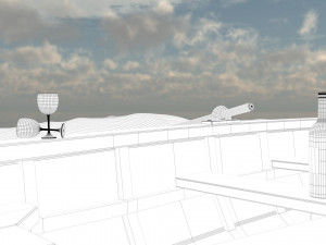 boat scene 3D-Modell