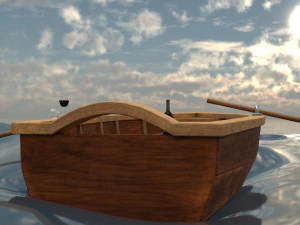 boat scene 3D Model