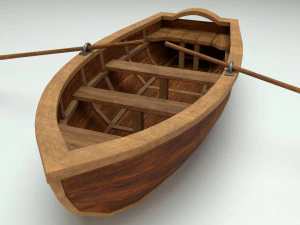 boat scene 3D Model