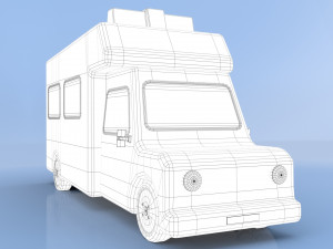 cartoon ambulance 3D-Modell