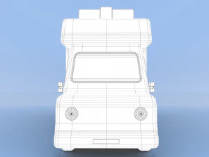 cartoon ambulance 3D Model