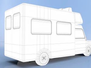 cartoon ambulance 3D Model