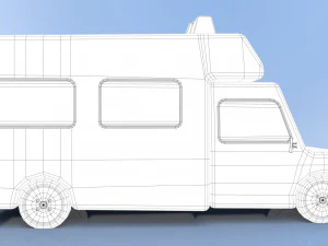 cartoon ambulance 3D Model