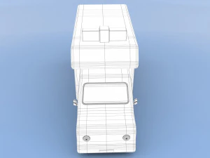 cartoon ambulance 3D Model