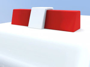 cartoon ambulance 3D Model