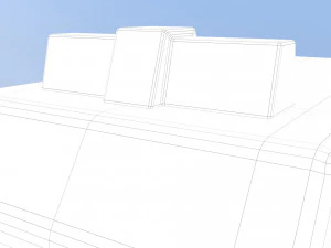 cartoon ambulance 3D Model