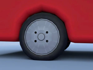 cartoon ambulance 3D Model