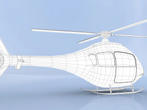 cartoon helicopter 3D Model