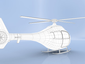 cartoon helicopter 3D Модель