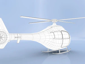 cartoon helicopter 3D Model
