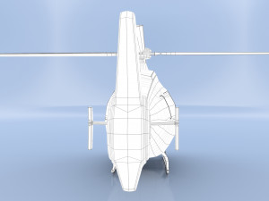 cartoon helicopter 3D Модель