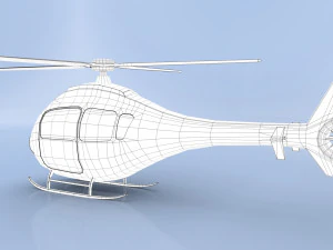 cartoon helicopter 3D Model