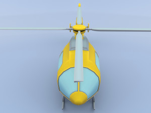 cartoon helicopter 3D Модель