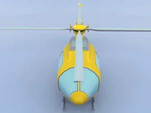 cartoon helicopter 3D Model