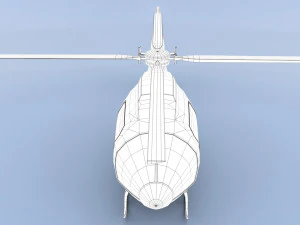 cartoon helicopter 3D Model