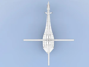 cartoon helicopter 3D Model