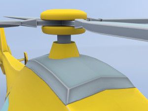 cartoon helicopter 3D Модель