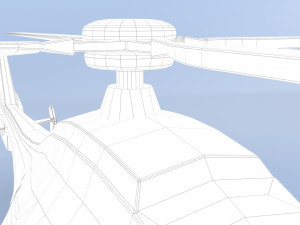 cartoon helicopter 3D Модель