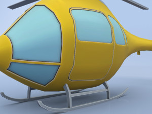 cartoon helicopter 3D Модель
