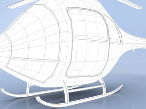 cartoon helicopter 3D Модель