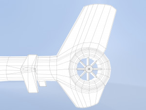 cartoon helicopter 3D Модель