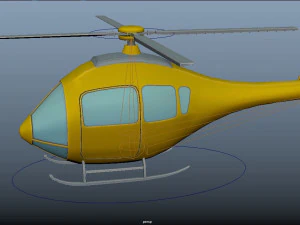 cartoon helicopter 3D Model